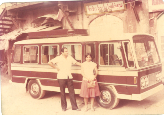 India Body Builders factory at Bhavani Shankar Road, Dadar, Mumbai (circa 1961)