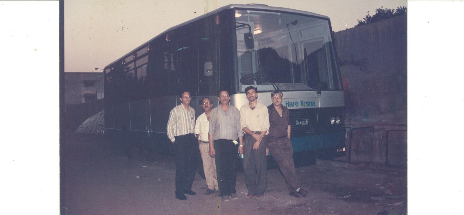 The Dingrani Brothers at the Vikhroli factory (circa 1996)